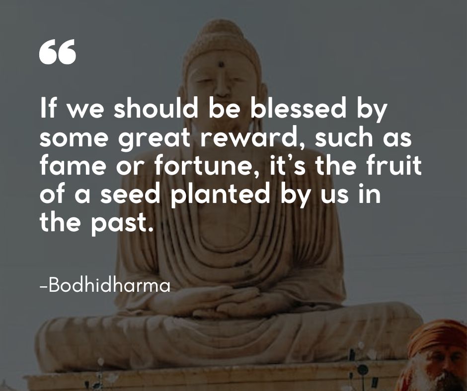 “If we should be blessed by some great reward, such as fame or fortune,