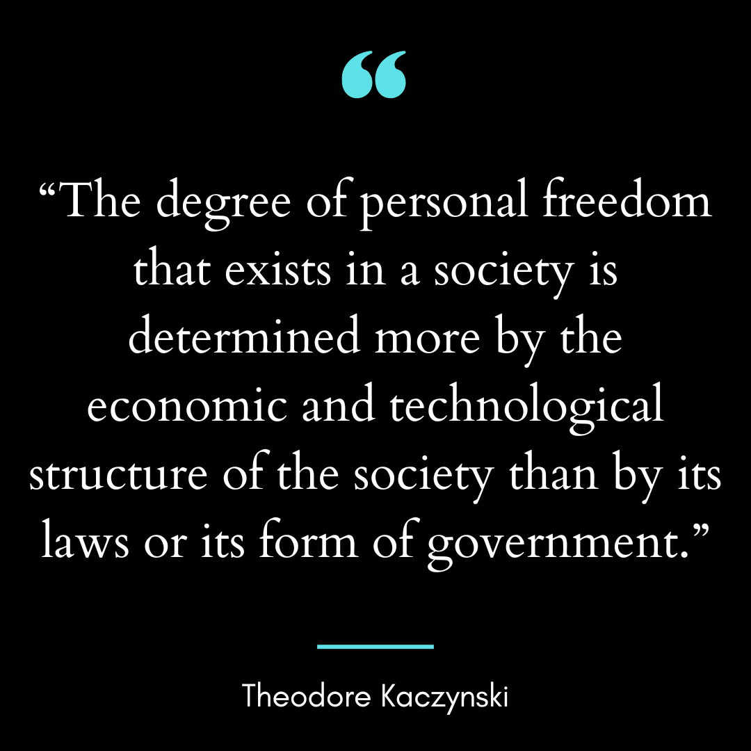 The degree of personal freedom that exists in a society is determined