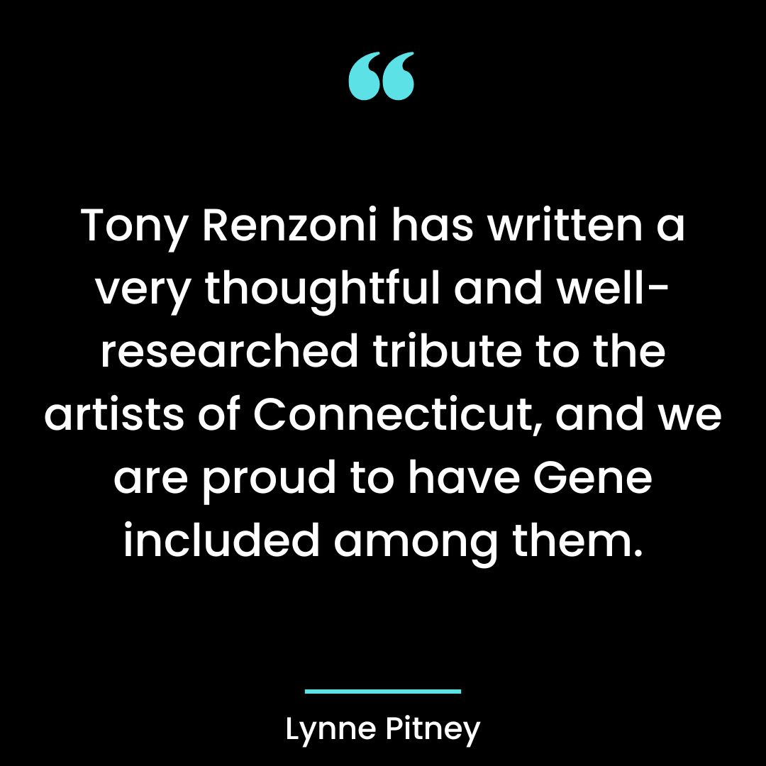 Tony Renzoni has written a very thoughtful and well-researched tribute to the artists